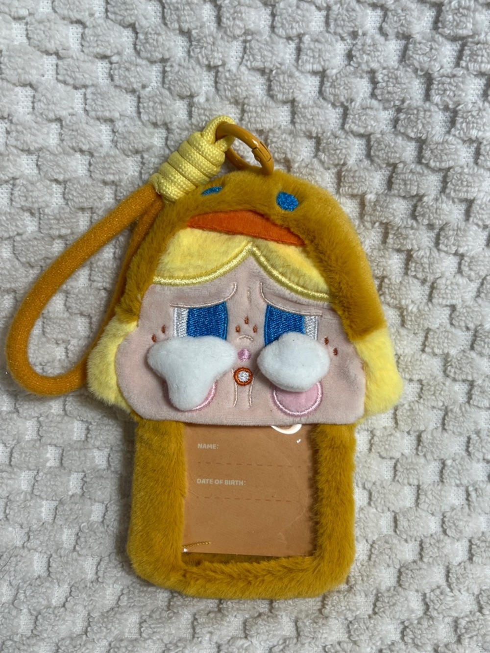 Pop Mart Crybaby Yellow Duck Face ID Holder